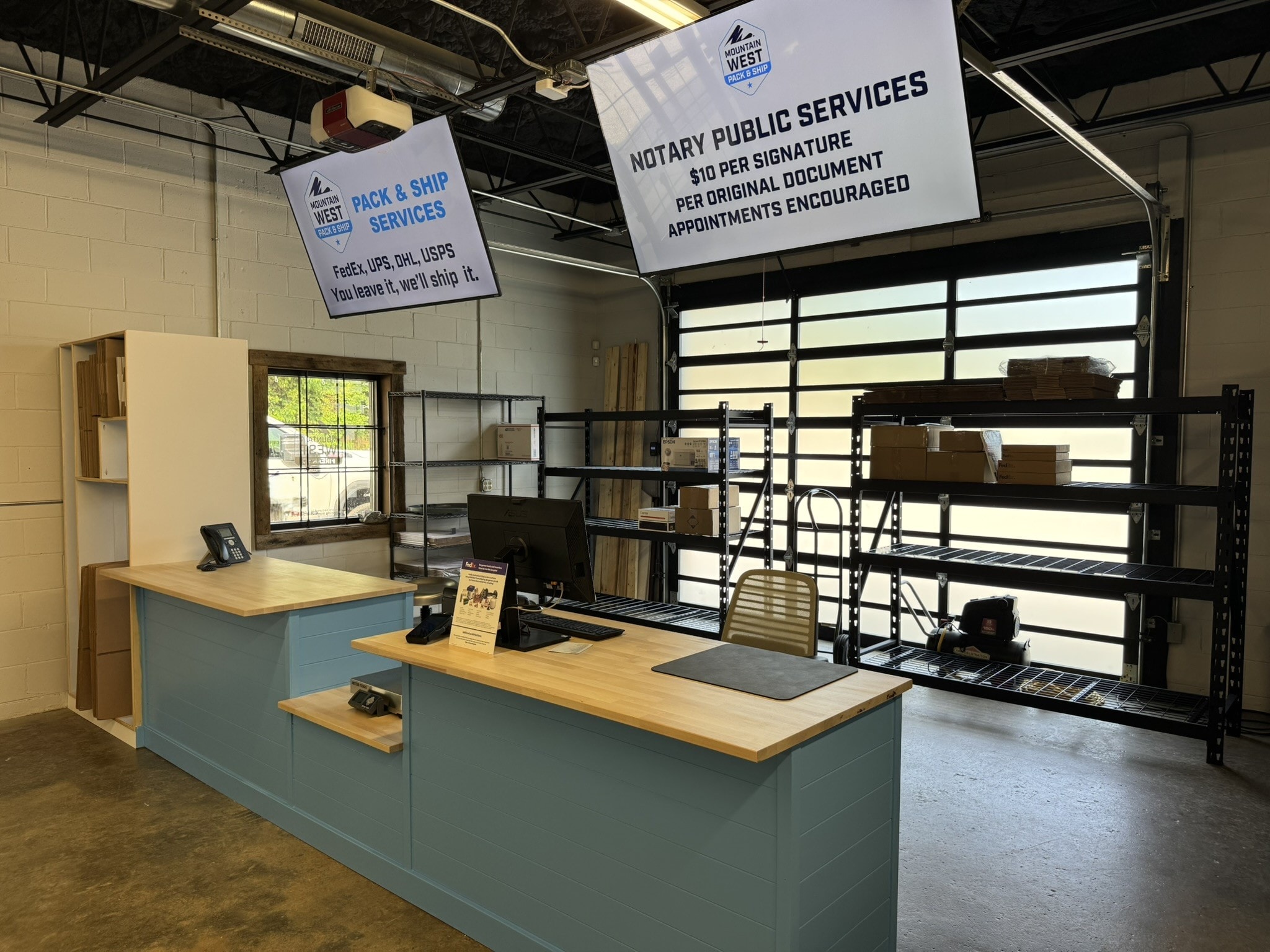 Mountain West Pack & Ship store interior